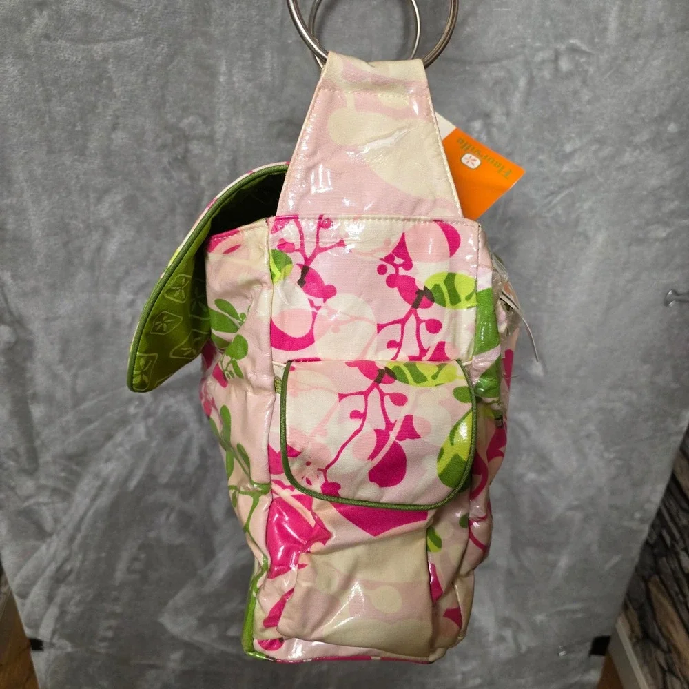 Fleurville Mothership Diaper Bag Floral Green-LAM Pink Green Storage Travel Baby